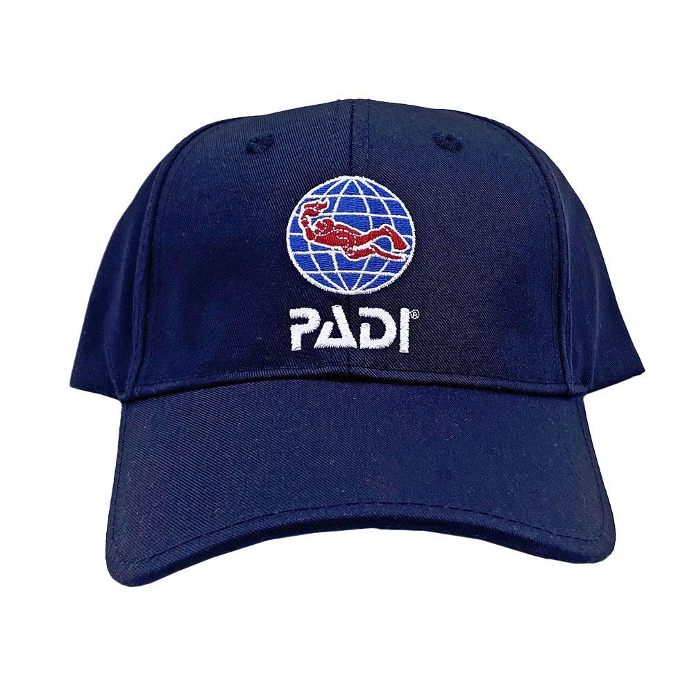 ネイビーpadiキャップ、廃棄プラから作られた