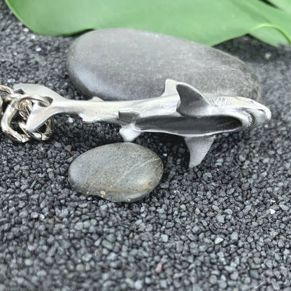 Scuba diving key chain (white shark)