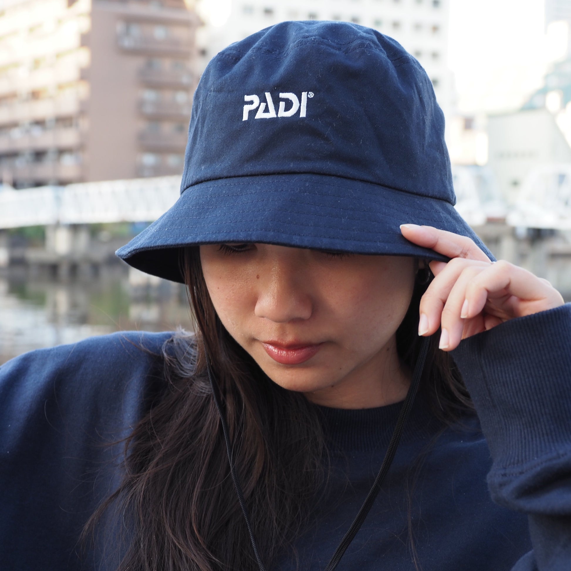 padiロゴ入りバケットハット、エコ