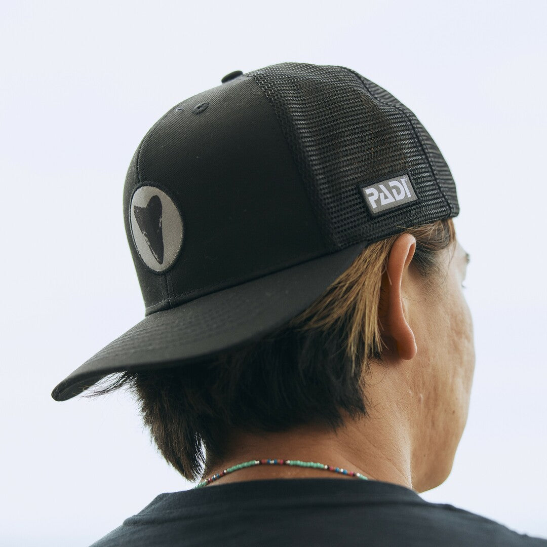 PADI cap (shark tooth motif)