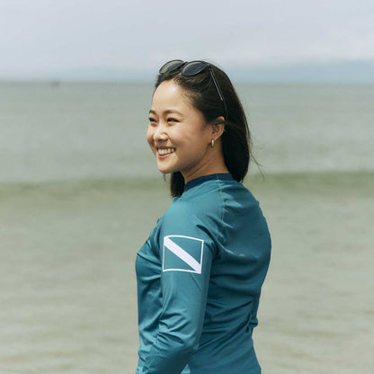 PADI Rashguard - Teal Flags