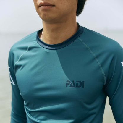 PADI Rashguard - Teal Flags