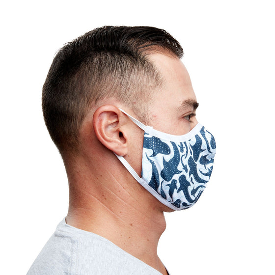 Whale Sharks Recycled Plastic Cloth Face Mask + 5 Filters
