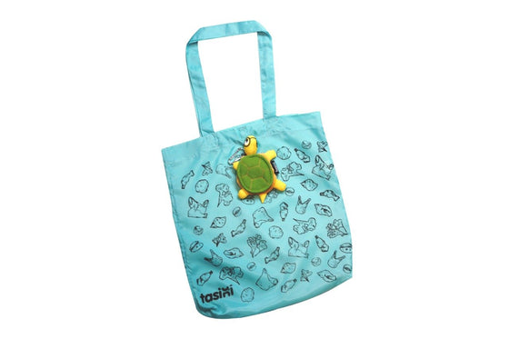 Tasini Turtle Keychain / Reusable Bag