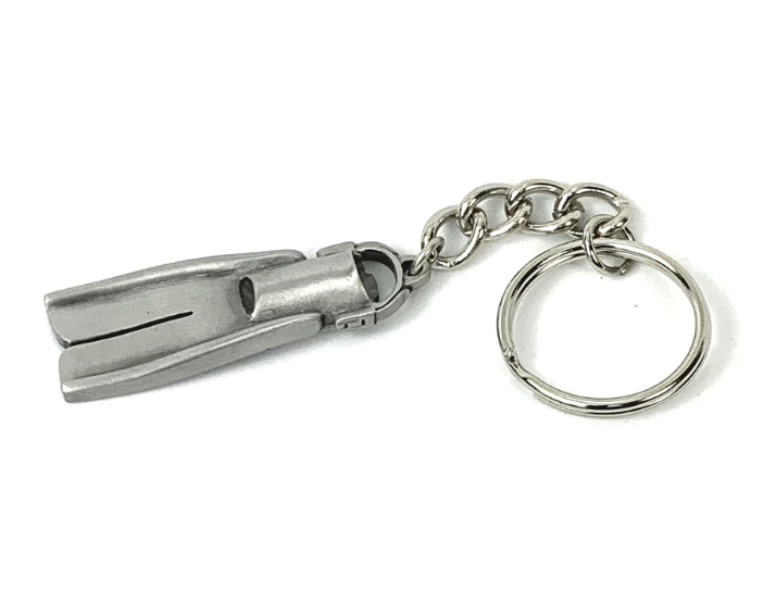 diving fin shaped keychain